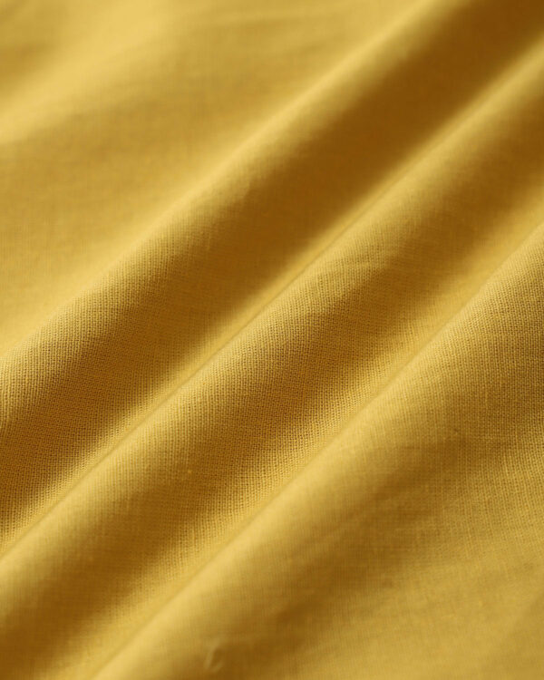 Yellow Square Neck Shirred Slip Midi Dress - Image 8