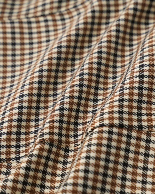 Brown Plaid Button Slip Mini Dress - Image 7