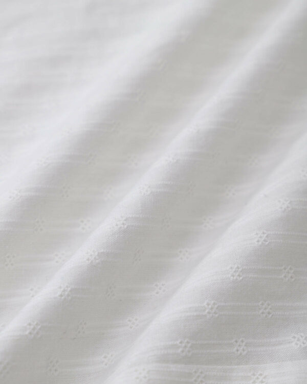 White Embroidery Puffed Sleeve Maxi Dress - Image 8
