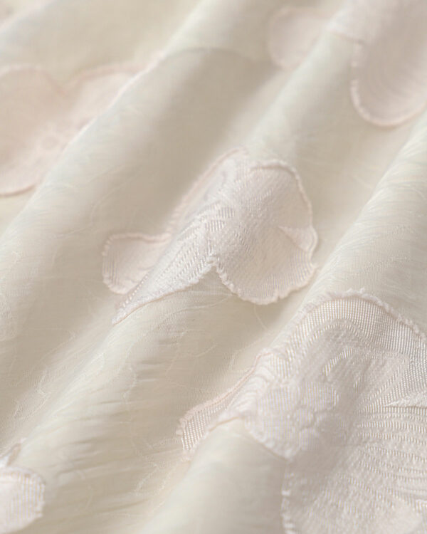 Beige Square Neck Puffed Sleeve Midi Dress - Image 8