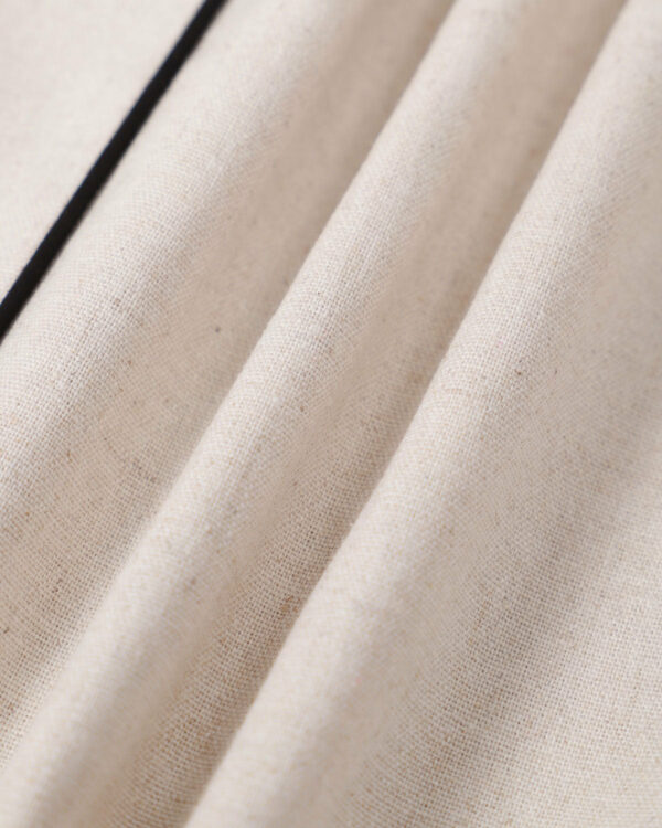 The Khaki Square Neck Contrast Midi Dress - Image 8