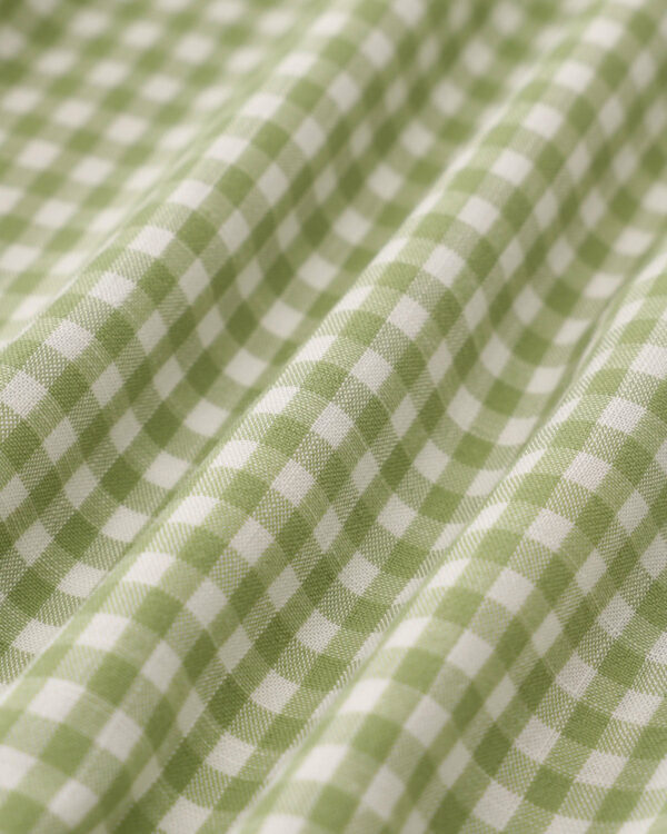 Green Plaid Ruched Slip Mini Dress - Image 7