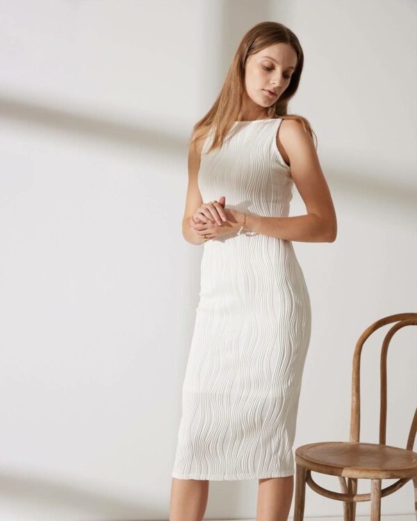 The Water Ripple Textured Cami Dress - Image 4