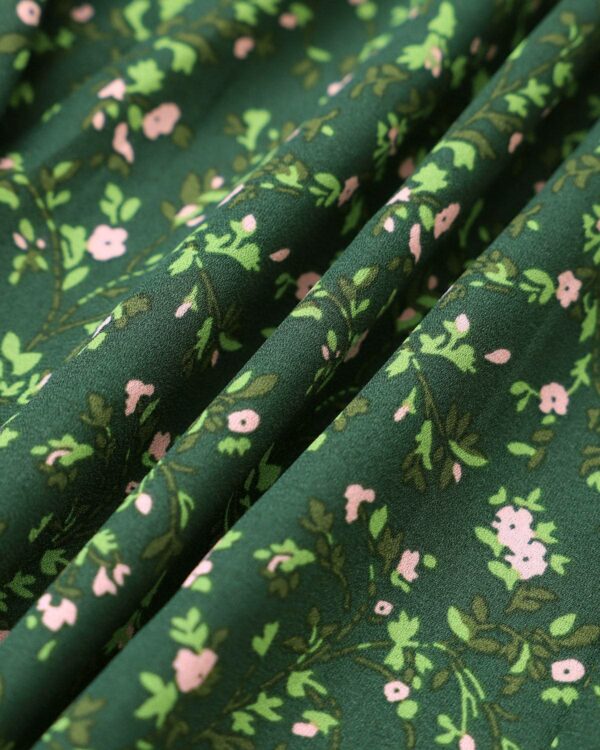 The Floral Tie Straps Midi Dress - Image 2