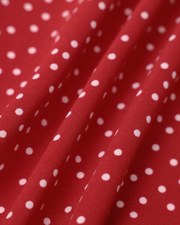 The Polka Dot Ruffle Wrap Dress - Image 6