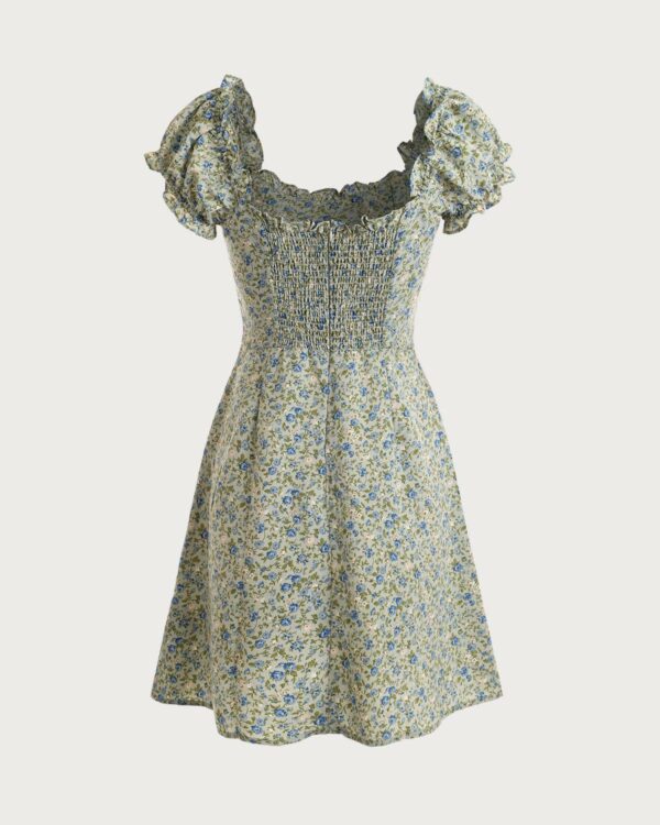 The Ruffle Edge Floral Mini Dress - Image 3