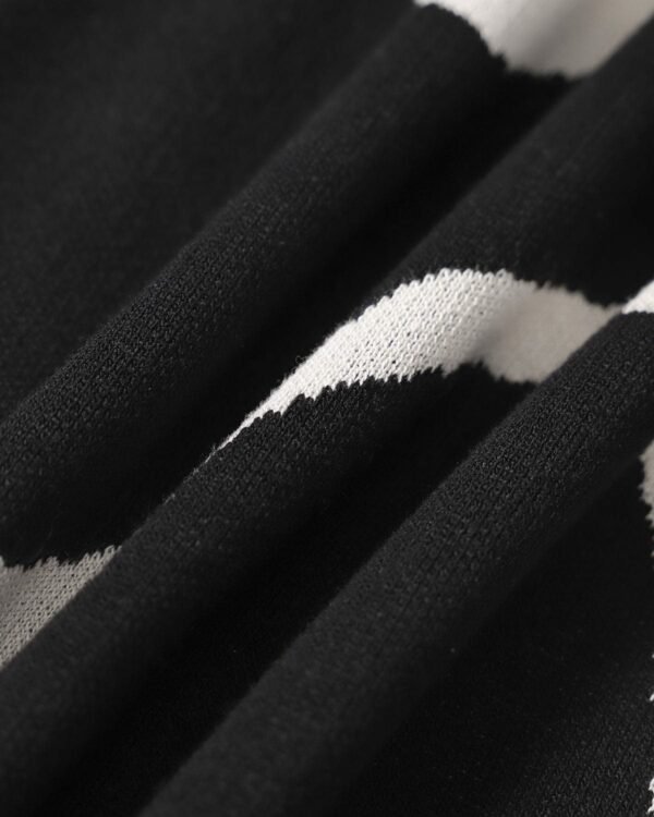The Black Wave Mermaid Hem Knit Midi Dress - Image 9
