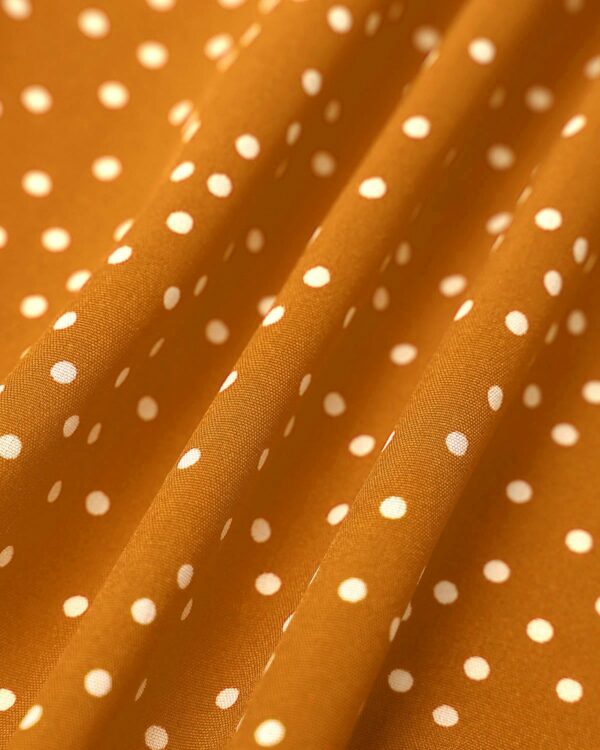 The Yellow Polka Dot Ruffle Wrap Dress - Image 2