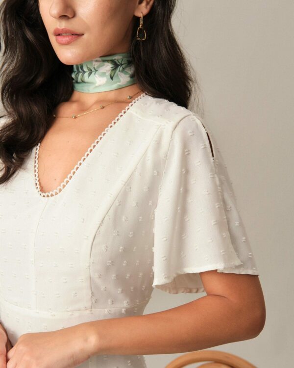 The Solid High Waisted Split Maxi Dress - Image 2