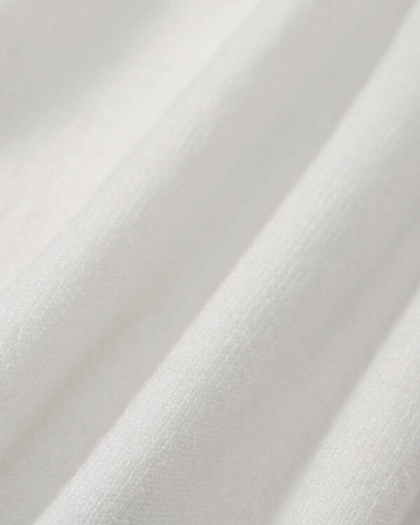 Women's White Contrasting Sweater Midi Dress - Image 9