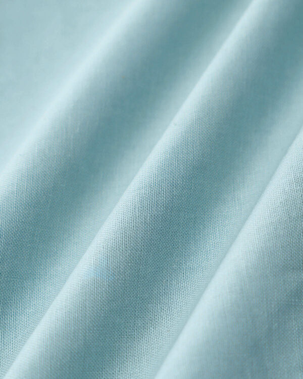 Blue Square Neck Shirred Slip Midi Dress - Image 8