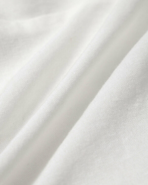White V Neck Pleated Backless Mini Dress - Image 8