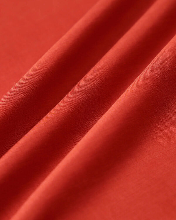 Red V-neck Button Sleeveless Midi Dress - Image 8