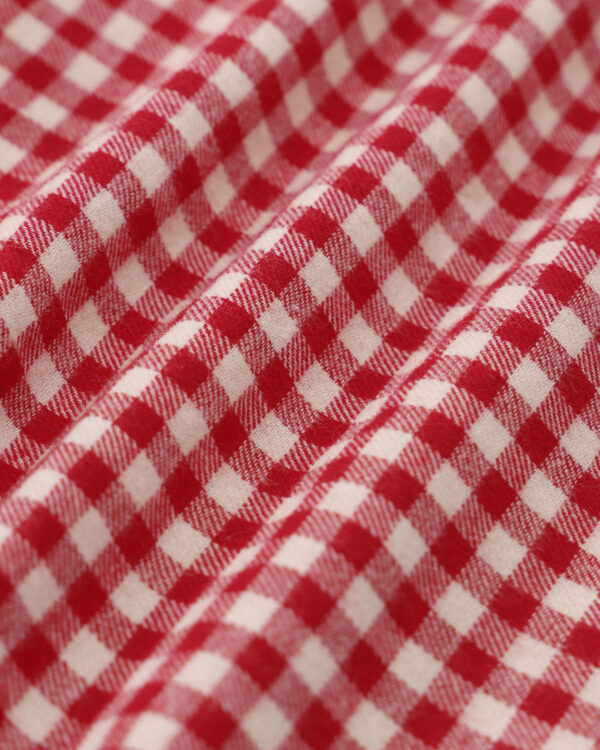 Red Plaid Boat Neck Mini Dress - Image 8