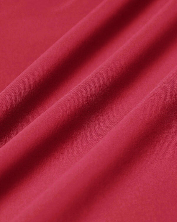 Red Square Neck Pocket Slip Midi Dress - Image 8