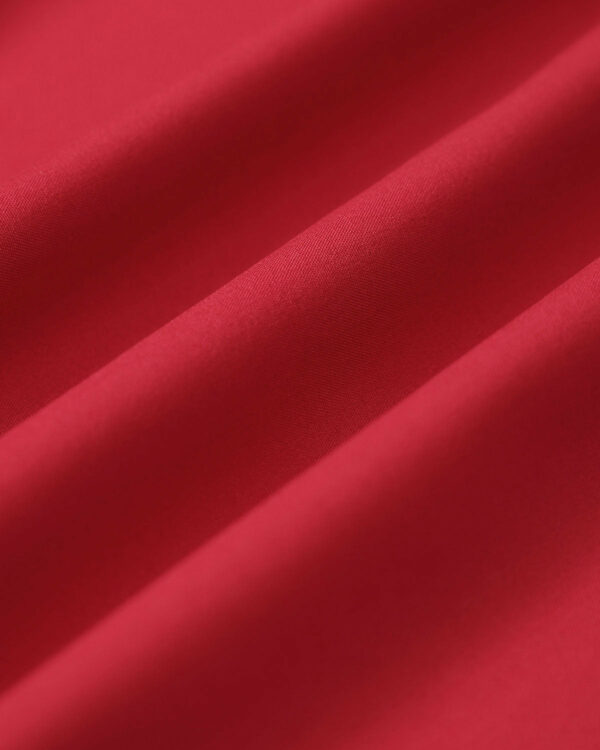 Red Ruched Halter Midi Dress - Image 7