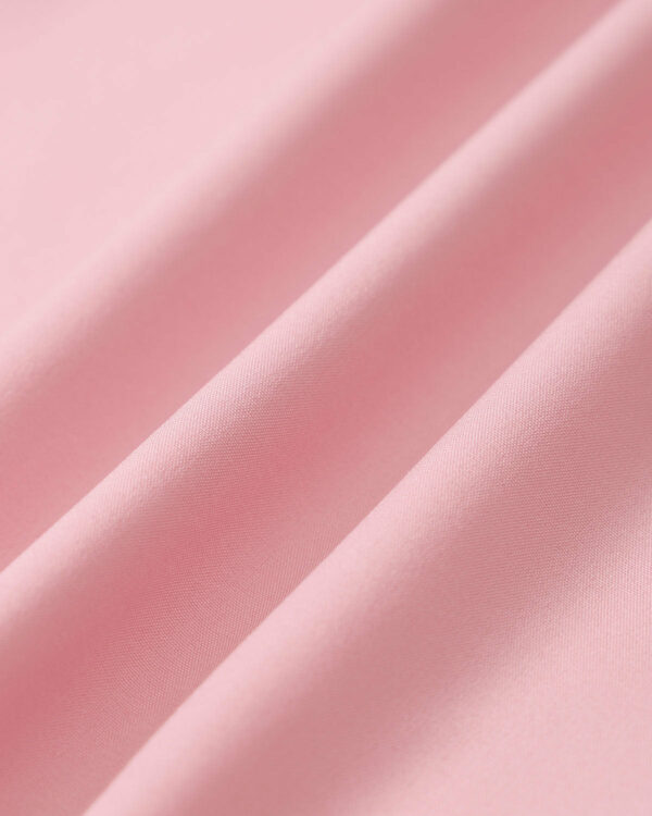 Pink Ruched Halter Midi Dress - Image 3