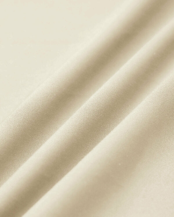 Beige Puffed Sleeve Button Midi Dress - Image 9