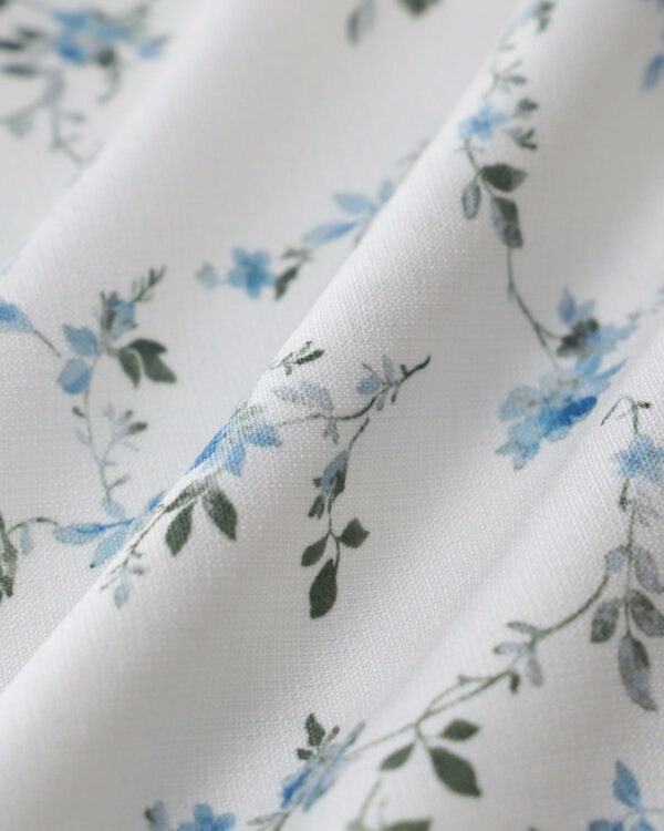 White Floral Square Neck Slip Mini Dress - Image 8