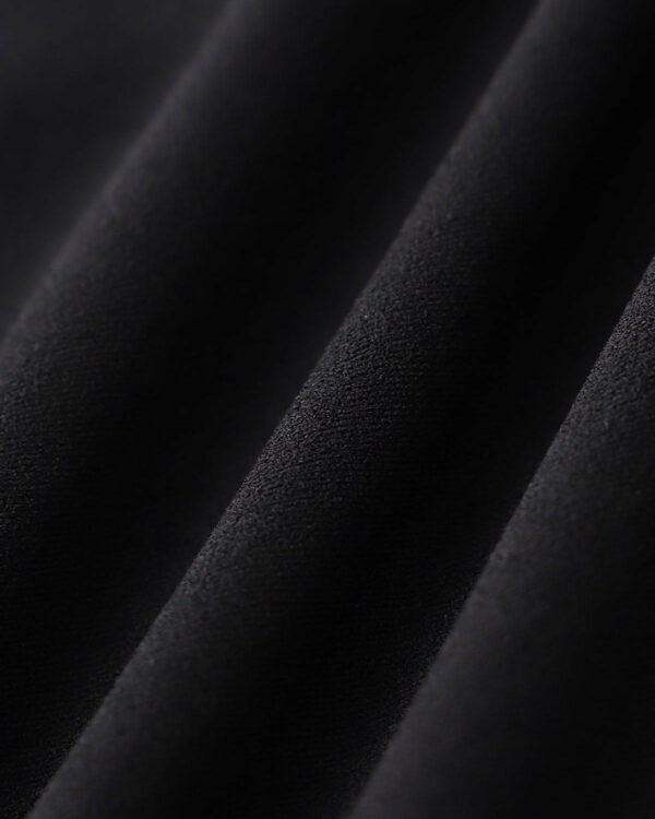 Black Contrast Neck Slip Midi Dress - Image 9