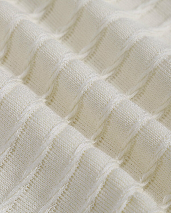 Women's Beige Knitted Sweater Dress - Image 7