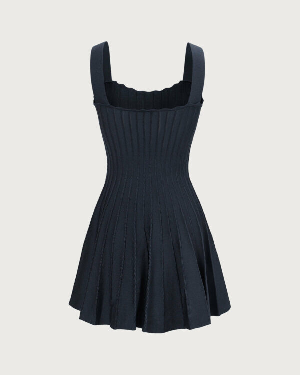 Women's Navy Knitted Sweater Dress - Image 7