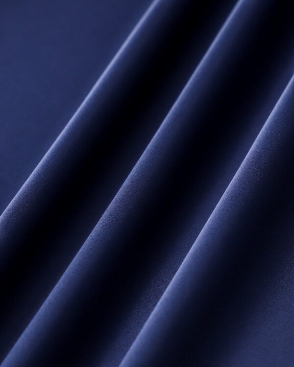 Navy Cowl Neck Satin Sleeveless Maxi Dress - Image 7