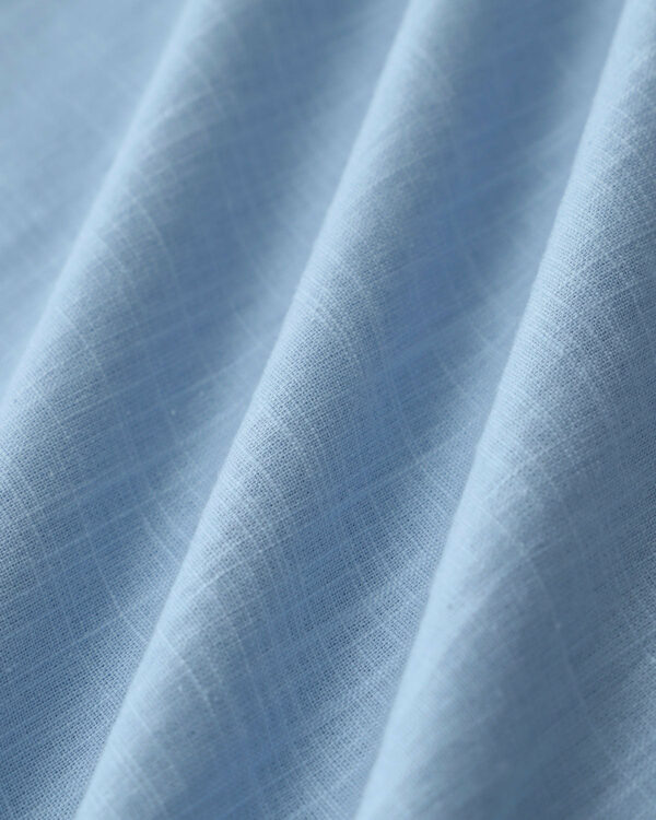 Blue Halter Pleated Midi Dress - Image 8