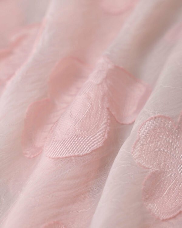Pink Square Neck Puffed Sleeve Midi Dress - Image 8