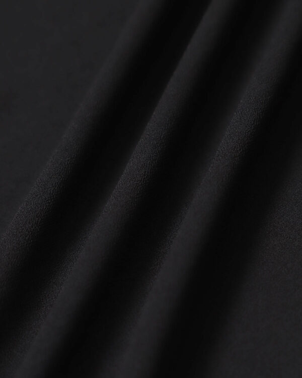 Black V Neck Chiffon Mini Dress - Image 8
