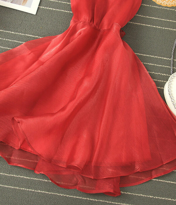 Cute Tulle Backless Short Dress Mini Dress P343 - Image 5