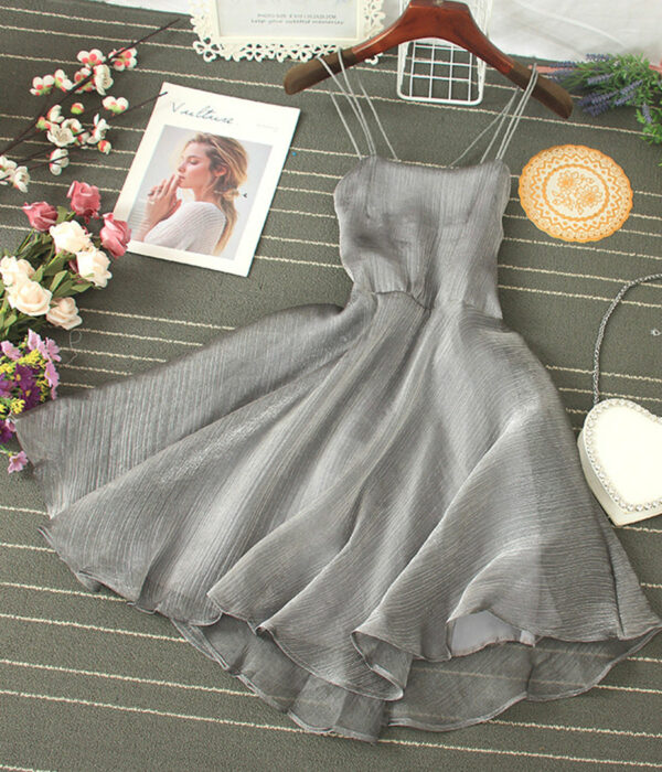 Cute Tulle Backless Short Dress Mini Dress P343 - Image 7