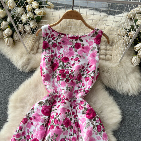 Sexy Scoop Floral Dress Women Holiday Dress P196 - Image 11
