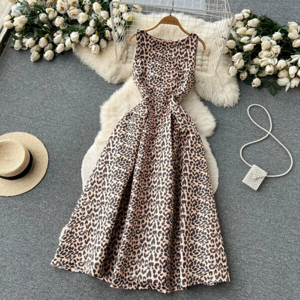 Sexy Scoop Floral Dress Women Holiday Dress P196 - Image 6