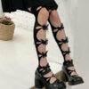 Vibrant butterfly stockings