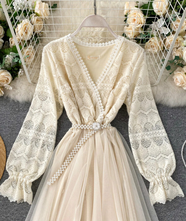 Cute Lace Long Dress Fashion Dress P315 - Image 3