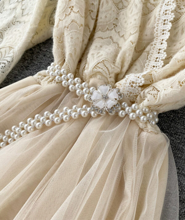 Cute Lace Long Dress Fashion Dress P315 - Image 4