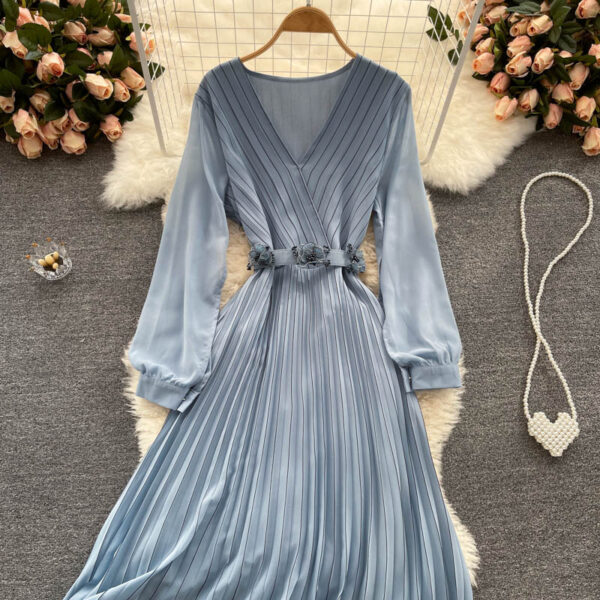 Cute V Neck Short Dress Fashion Dress P304 - Image 2