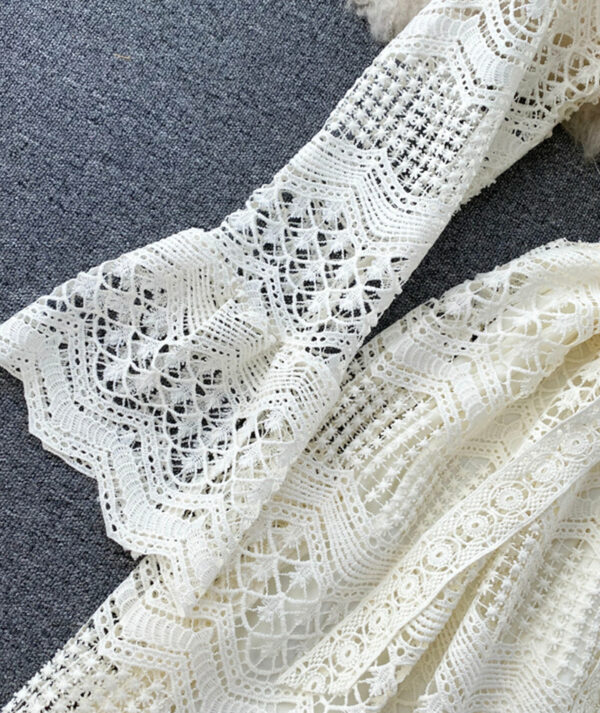 Cute Lace Long Sleeve Dress Lace Dress P318 - Image 4