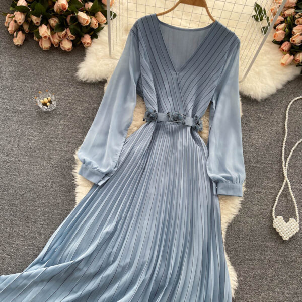 Cute V Neck Short Dress Fashion Dress P304 - Image 3