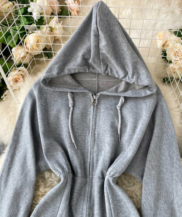 Cute Hoodie Casual Dress P296 - Image 3