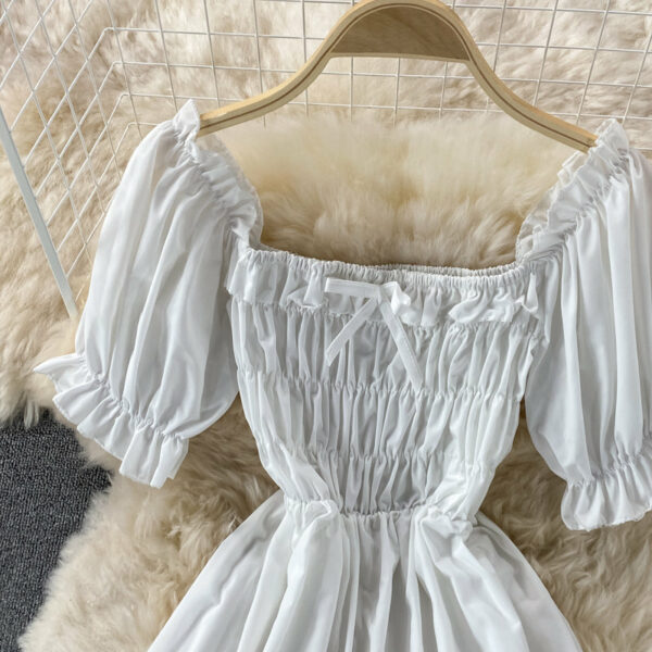 Cute Puff Sleeve A Line Dress P310 - Image 7
