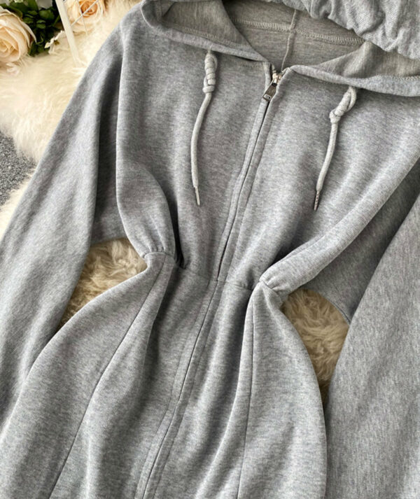 Cute Hoodie Casual Dress P296 - Image 4