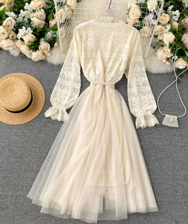 Cute Lace Long Dress Fashion Dress P315 - Image 2