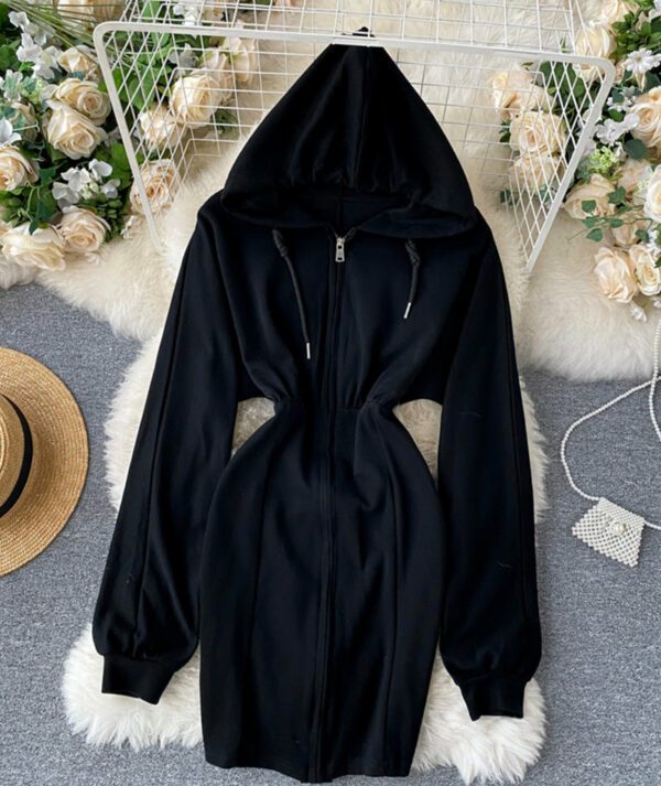 Cute Hoodie Casual Dress P296 - Image 5