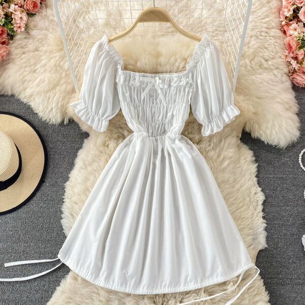 Cute Puff Sleeve A Line Dress P310 - Image 6