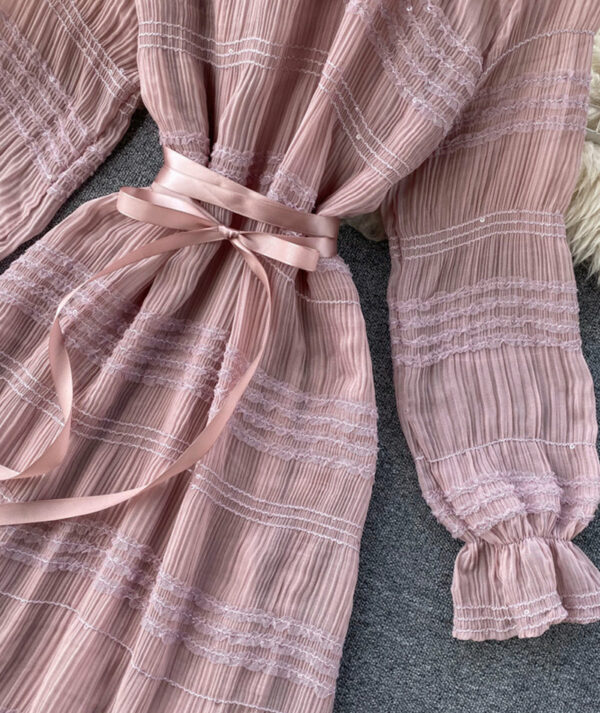 Unique Tulle Long Sleeve Dress Fashion Dress P322 - Image 6