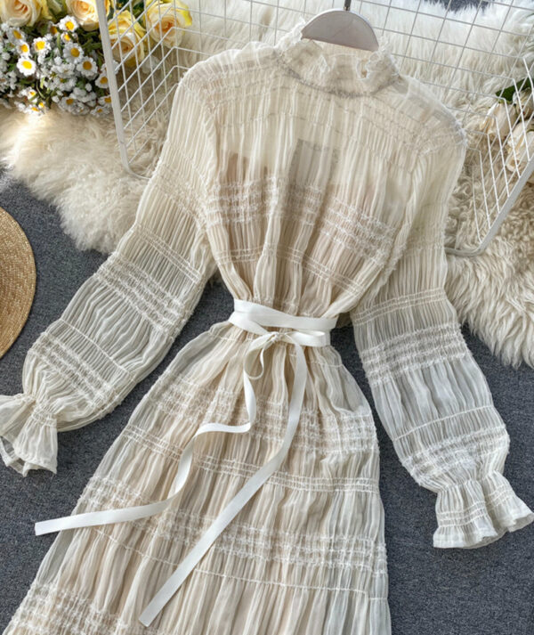 Unique Tulle Long Sleeve Dress Fashion Dress P322 - Image 7