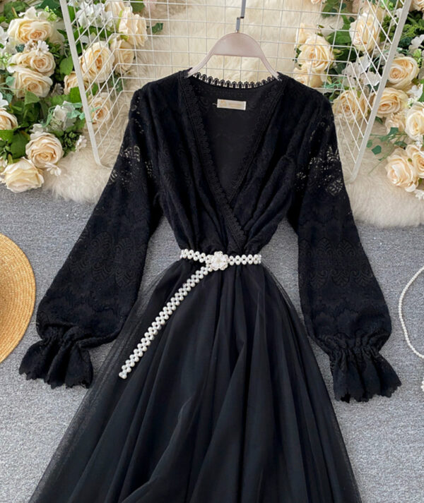Cute Lace Long Dress Fashion Dress P315 - Image 9