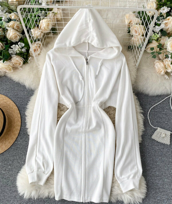 Cute Hoodie Casual Dress P296 - Image 7